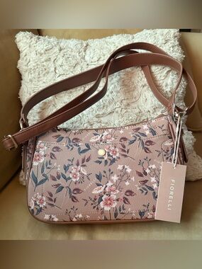 Fiorelli Women's Floral Crossbody Bag in Dusty Pink